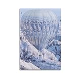 MEQKTQIMA Urban Travel Sci-Fi-Spiegel, Heißluftballon, dekoratives Gemälde, Leinwand, Wandposter...