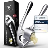 VALUXE® Knoblauchpresse spülmaschinenfest mit kraftvoller Hebelwirkung - Praktische...
