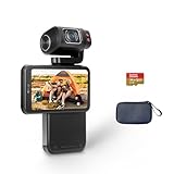 ORDRO M3 Pocket Camcorder, Vlogging Kamera mit 3.5'' Drehbarem Touchscreen & 5K/30fps Video, 3250mAh...
