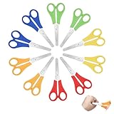 Newpop 10 Stück Kinderschere Set, Schere Schule 1. Klasse, Bastelschere Kinder, Kinderscheren,...