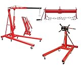 otgerlensker products Motorheber Motorkran 2000 kg + Balancierer 450 KG + Motorständer Motorhalter...