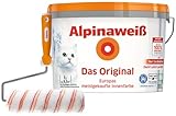 Alpinaweiß Das Original – optimal deckende und ergiebige weiße Wandfarbe – mit...