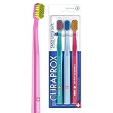 Curaprox Zahnbürste Set CS 5460-3er-Pack Ultra Soft Handzahnbürste für Erwachsene 5460 mit super...