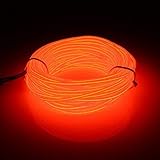 Kmruazre EL Wire Neonkabel Elektrolumineszenzlicht mit Batteriekasten, Weihnachten, Nachtparty,...