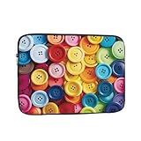 Laptophülle mit buntem Knopfdruck, 43,2 cm (17 Zoll), stoßfest, schützende Notebooktasche,...