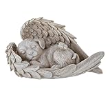 JAONLD Gedenkstein Hund Engel 11 x 8 cm, Haustier Hund Denkmal Grab Marker Tribut Statue, Hunde...