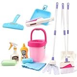 Joyfia Kinder Putzset für Kleinkinder, Abnehmbar 12-Teilig Reinigung Set inkl. Besen, Kehrschaufel,...