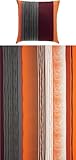 REDBEST Bettwäsche, Bettgarnitur Single-Jersey Terra-braun Größe 80x80 cm / 135x200 cm -...