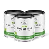 Grizzly Foods • Bio Gemüsebrühe Pulver (3 x 280g) • 100% Bio & natürlich • Ohne Hefe,...