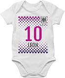 Baby Body Junge Mädchen - 2024 EM Fanartikel - Deutschland Fussball Trikot Germany Name und Nummer...