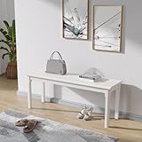 K KELBEL Esszimmer Sitzbank Massive Eichenholzbank,Bettbank Holzbank Rustikale Home Décor Möbel...