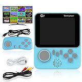 OSDUE Spielkonsole, Handheld Konsole, Tragbare Spielekonsole mit 666 Klassischen Spielen, 3,5'...