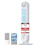 Dreo 20dB Leiser Turmventilator, 10 m Wurfweite 4 Geschwindigstufen 4 Modi 8 Std. Timer 90°...