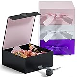 GIFTSAY Geschenkbox mit Deckel 18 x18 x7,5 cm, Geschenkbox Klein für Geburtstag, Hochzeit, Partei...