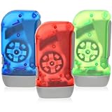 3st Kurbeltaschenlampe: Led-Taschenlampe Handpressbrenner-Dynamo Wiederaufladbare Taschenlampe...