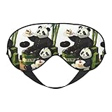 Pandas von Vater und Sohn, weiche Augenmaske, Unisex, bequem und atmungsaktiv, geeignet für die...
