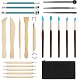 Modellierwerkzeug 22 Stück Modelierwerkzeugset Ton Keramik Werkzeug Set,Sculpting Polymer Clay...