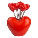 Kleine Gabeln für Vorspeisen, 10 Stück Charcuterie-Gabeln, herzförmiges Plektrum, Edelstahl,...