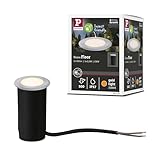Paulmann 94726 LED Außenleuchte Bodeneinbauleuchte Goldlicht insektenfreundlich IP67 rund 50mm...