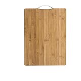 BIENKA, Schneidebrett aus Holz Schneidebrett Bambus quadratisch aufhängbar Schneidebrett dickes...