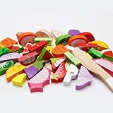 Generic Simulationsspiel-Essensset aus Holz mit Magneten, Spielzeug Zur Sprachentwicklung für...