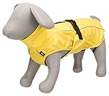 TRIXIE Regenmantel Vimy für Hunde S gelb – Hunde-Regenjacke mit reflektierenden Elementen für...