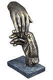 Casablanca - Deko Skulptur helfende Hand - aus Poly mit Spruchanhänger - Geschenk und Dekoration -...