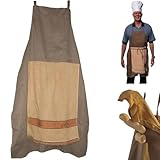 Dewppxi Grillschürze mit Verstecktem Penis, Lustige Kochschürze mit Überraschung in der Tasche,...