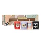 Yankee Candle Geschenk-Set | 4 gefüllte Votivduftkerzen | Sojawachsmischung | Perfekte...