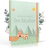 TWIVEE - Babyalbum - Mein erstes Jahr - Mädchen und Jungen - Erinnerungsbuch Baby - Babytagebuch -...