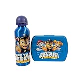 My sweety pop Paw Patrol Lunch-Set – Brotdose + Trinkflasche – Lunchbox – Hydratation –...