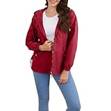 Übergangsjacke Damen Mit Kapuze Mantel Übergangsjacken Winddicht Jacke Herbstjacke Mit...