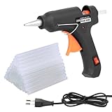 TNOMSNO Heißklebepistole, 20W Heissklebepistole mit 60 Stück Heißklebesticks 7mm x 100mm Mini...