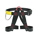 Furado Klettergurte Befestigender Klettergut, breiterer Halbgurt zum Bergsteigen, Feuerrettung, Für...