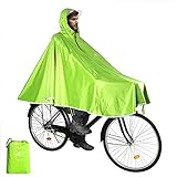 Anyoo Wasserdicht Radfahren Regen Poncho Portable Leichte Regenjacke Mit Kapuze Fahrrad Fahrrad...