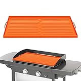 Schwarze Steinplatte | Wiederverwendbare Antihaft-Silikon-Grillmatte, Schutzabdeckung für alle...