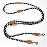 Hundeleine Große Hunde Doppelleine Reflektierend, Premium Hunde Leine 3fach Verstellbar...