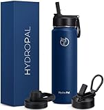HydroPal Edelstahl Trinkflasche - 500/750ml/ 1L/1.2L/1.9L, BPA-Frei, Kohlensäure geeignet,...