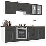 Emmtore 8-TLG.Küchenschrank-Set Holzwerkstoff, Küchenzeile Einbauküche, Schrank-Set,...