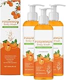 Persimmon Body Wash,Persimmon Cleansing Shower Gel,pH-Wert Des Menschlichen KöRpers, Effiziente...