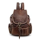 FANDARE Retro Rucksäcke Schulrucksack Schultasche Wasserdicht Schulranzen Damen Herren Teenager...