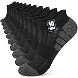 Stoeury 10 Paar Sneaker Socken Herren Damen, Atmungsaktive Baumwolle Kurze Sportsocken, Bequeme...