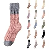 Flauschige Damen-Socken, weiche und warme Korallen-Fleece-Socken mit extra verdickter Dicke für...