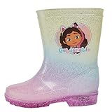 Gummistiefel für Kinder, Mädchen, Gabbys, Puppenhaus-Gummistiefel, Regenstiefel, rutschfest,...