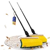 Novaliv 2X Premium Krallenbesen mit Stiel 50cm, Spezialbesen gebogenen Borsten - Ideal als...
