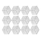 Hxhsgmeh 12er-Pack Selbstklebende Akustikplatten, 11,8 X 10,2, Schalldichte Schaumstoffplatten mit...