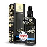 BIO Hyaluron Creme Gesicht hochdosiert 100ml + Arganöl + Aloe Vera + Kokosöl • 100% Vegan & BIO...
