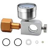 Adapter CO2 Druckminderer, mit Adapter 3500 psi Manometer, Quick Connect CO2-Zylinder Adapter zum...
