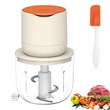 Kybelehoo Tragbarer Zerkleinerer Elektrisch 600 ml 100W, 304 Edelstahl-3-Messer, 3000mAh Akku mit...