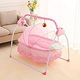 Babywiege, Elektrisch Babywiege Babybett Automatischer Schaukel Elektrische Baby Wiege Bluetooth...